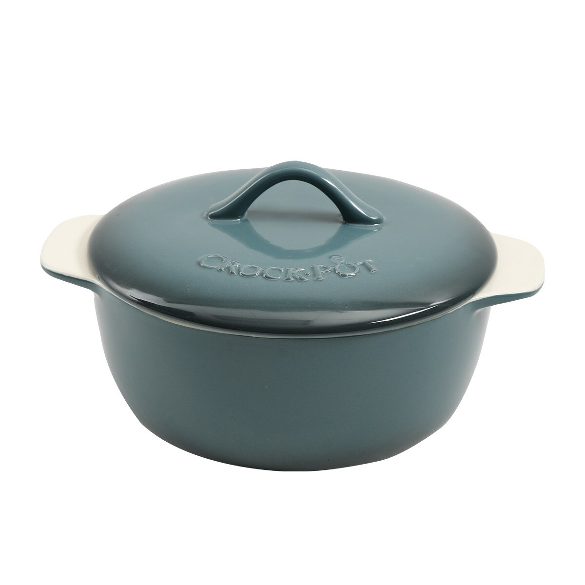 Vas cuptor cu capac Crock-Pot, ceramica, 2.17L, gri